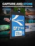 Photo of the SABRENT SD card 128GB V60, SDXC card UHS-II, memory card SDHC, 270MB/s