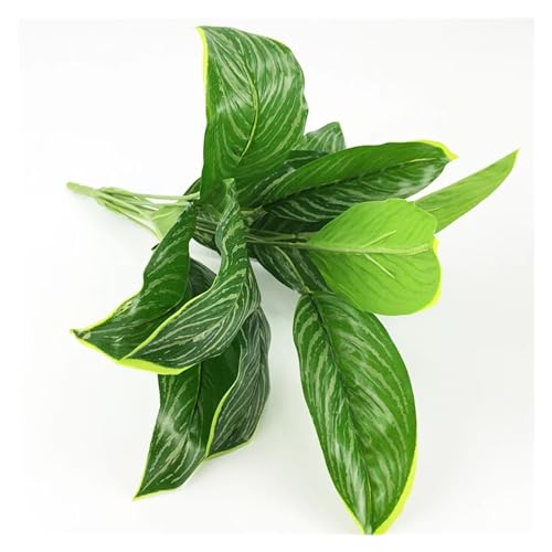 Aqxyxsw Palmier Tropical Monstera Artificiel à 9 têtes, 46cm, Plantes bonsaï, Feuilles en Plastique, Branche de Plantes for intérieur, Bureau, décoration de noël fangzi