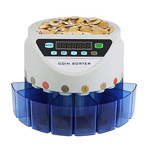 Automatic Coin Sorter Counter Machine | 300 Coins/min Batch 