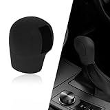 CHRYMUM Car Gear Shift Knob Cover, Gear Shift Knob Cover Car Protect Accessories, Silicone Automatic Gear Shift Knob Cover, Anti-Slip Auto Knob Gear Stick Protector for Car SUV Truck (Black)