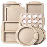 BRONYPRO 21-Piece Ceramic Baking Pans Set