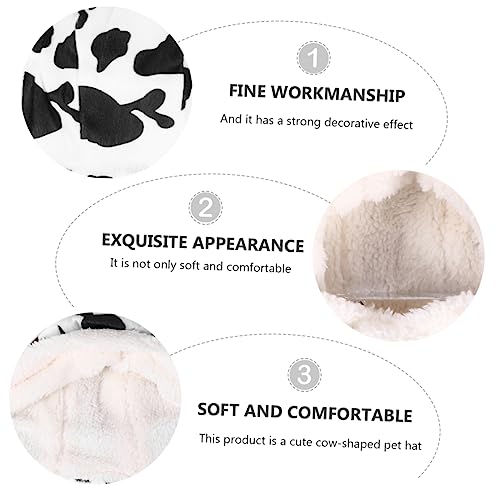 Sombrero de vaca para perro XL disfraz cosplay blanco miniatura 7