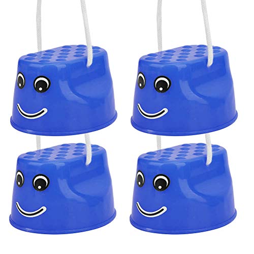 UPALDHOU Kids Walking Stilts Children Walk Stilts Adjustable for Kids with Nonslip Design 2 Colors Lightweight Portable Up to 20kg Bearing Capacity for Indoor Outdoor Play (Blue)