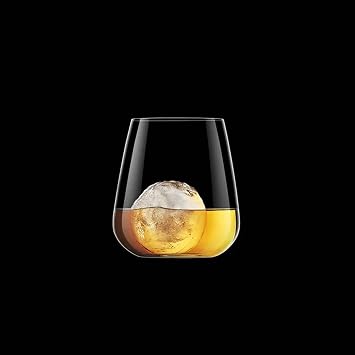 Luigi Bormioli Talismano 15.25 oz Glass, Set of4 Double Old Fashion Drinkware, 450ml, Clear (12766/02)