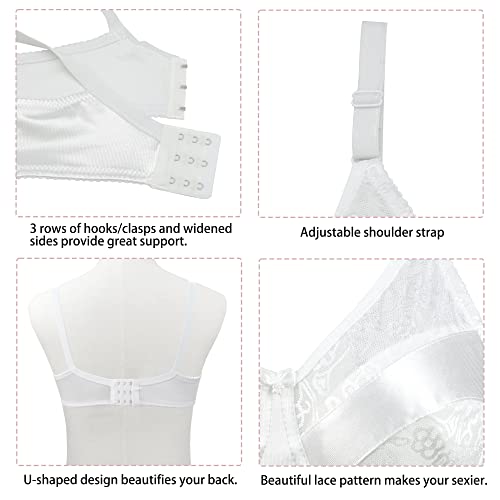 NORFULL MaxTara Special Pocket Bra for Silicone Breastforms Post Surgery Mastectomy Crossdress White Bra Size 42/95