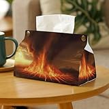 Tissue Box Cover Volcano Tissue Box Holder Decorative Tissue Cover Facial Tissue Dispenser for Bathroom Vanity Countertop Living Room Bedroom Office