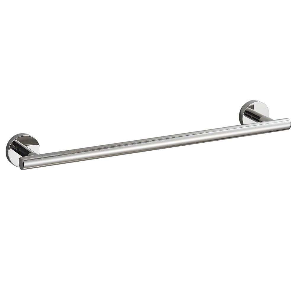 Set di accessori per il bagno Portasciugamani rotondo Porta carta igienica Porta asciugamano Porta accappatoio Appendiabiti in acciaio inossidabile Cromo fai da te/nero, barra della torre cromata