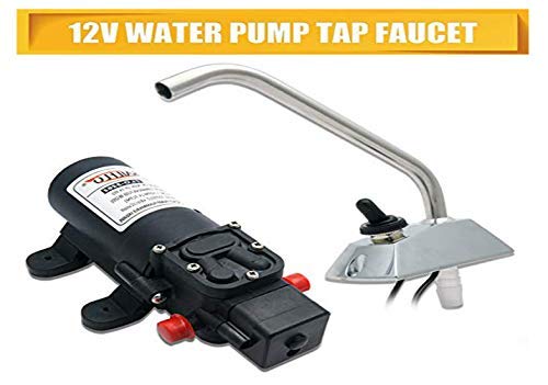 Pompa Acqua 12V Alta Pressione - Per Barche E Camper Con Rubinetto