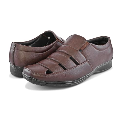 Image of Men's Faux Leather Fisherman Shoe Style Sandal (5UK - 13 UK)