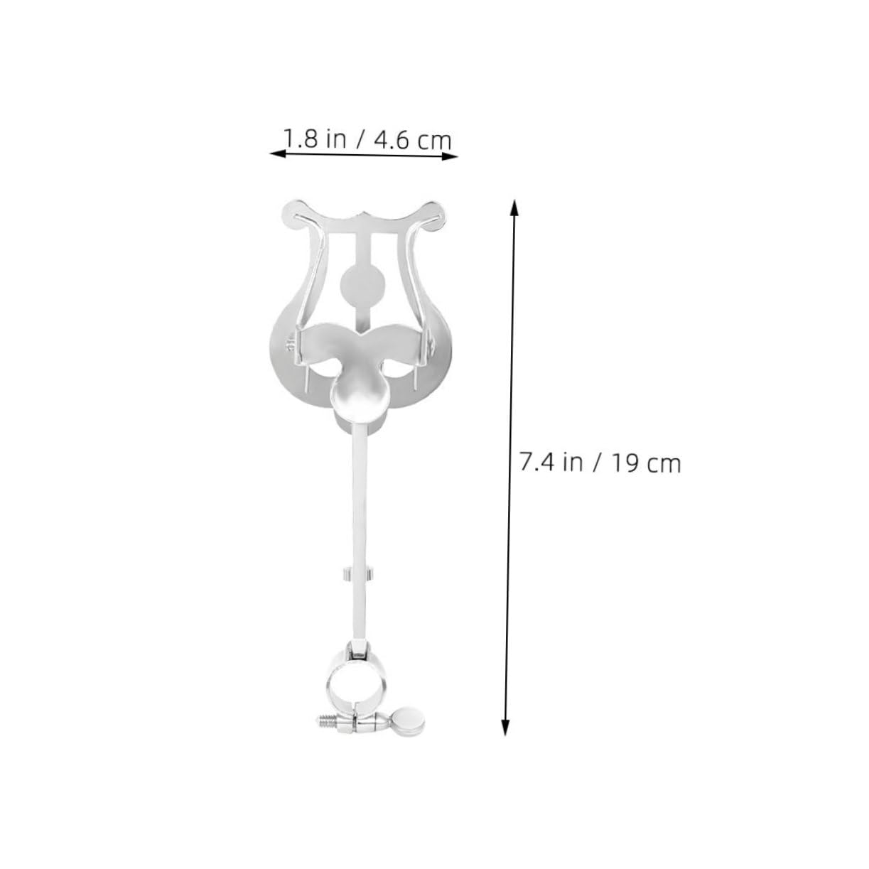 Toddmomy Music Instrument Accessory Lyre Clips Metal Clip for Music Sheet Holder Flip Folder