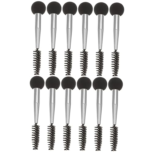 Outanaya 2sets Makeup Sponges Applicators Eyeshadow Foundation Brow Brush Mascara Tools Makeup Brush Kit 6pcs*2