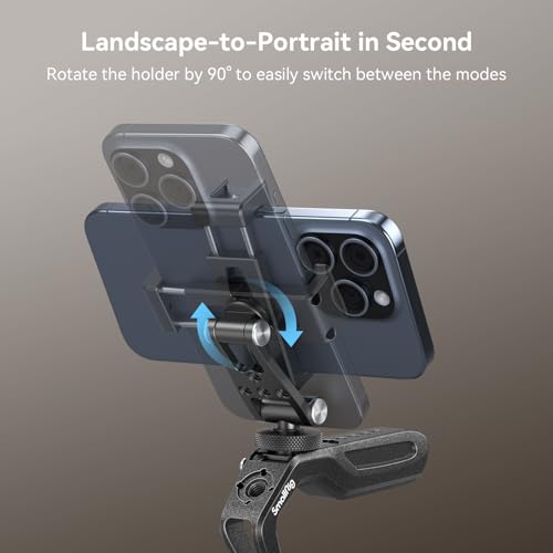 SMALLRIG Metal Phone Stand met Cold Shoe, Universele Mobiele Telefoon Adapter, Vrije Adjustment Joints, Phone Statief Mount voor iPhone 16/15/14, voor Samsung en Andere Telefoons - 4382 - Afbeelding 5