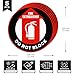 Anobell 5 Pack Fire Extinguisher Do Not Block Sign Self Adhesive 12 Inch Safety Signs Non-Slip Waterproof Vinyl Floor Sticker for Office Warehouse Business Equipment