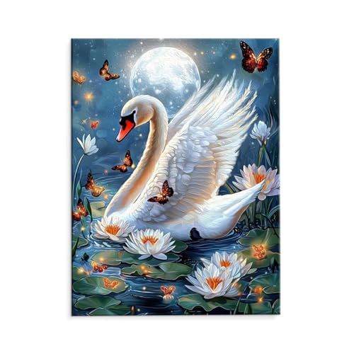 DIY G @̔ Paint by Numbers hG Lbg l ʂ肦 q̗phGLoXNtg LoXA[g uVƃANG̋, CeA rO, ւ̃Mtg 70x90cm (t[
