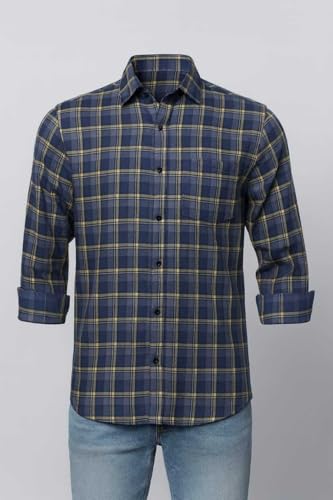 Image of Pack of 2 Men's Checkered Regular Fit Shirts | Full Sleeve Cotton Shirts for Men and Boys