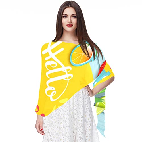 Foulard femme coloré motif tête de mort écharpe tissu léger chaud floral