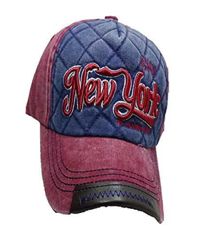 Image of Adjustable Soft Cotton Denim Cap for Men Women Baseball Vintage Washed Distressed Hats Adjustable Stylish Cap Regular Fitted