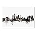 Derby England Skyline III by Michael Tompsett, 12x19-Inch Canvas Wall Art