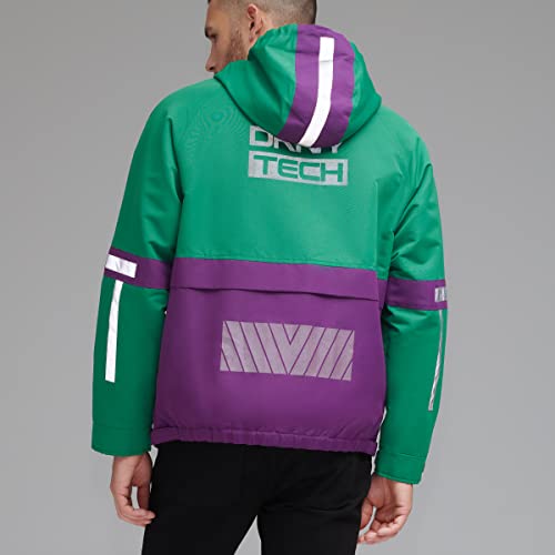 Image of DKNY mens Dkny Men's Taslan Performance Hoody With Reflective Detail