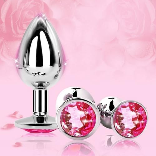 Fx6h- 3 Different Sizes of Stainless Steel Plugs Watertight Stainless Steel Metal Exercise Plug Kit (Pink) Explore More Amazing Journeys