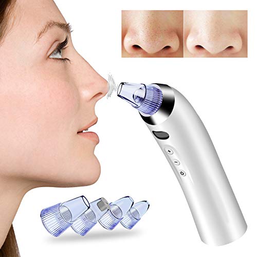 Preisvergleich Produktbild Kraumi Mitesser Entferner, Mitesser Sauger mit 4 Stücke Austauschbare Sonden, Mitesserentferner mit 5 Macht Verstellbare Saugenstufe per USB-Ladegerät