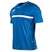 ZINA, Formacja Senior, Koszulka piłkarska, Aktywny splot, Izolacja termiczna, Miękka, Poliester, Niebieski+Biały w paski, M
