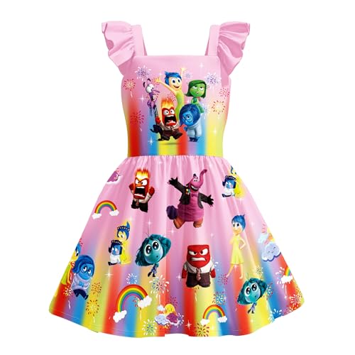 Girls Cartoon Dress Movie 2 Birthday Party Wear Kids Home Casual Outfit 3-10Y