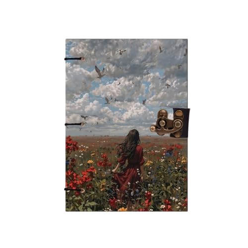 Image of Garden Girl Diary Notebook 7x5 Inch 160 Pages Unruled Journal for Notes