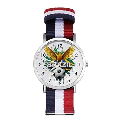 ZMYAPQO Brazil 2026 Soccer Football Watches for Men