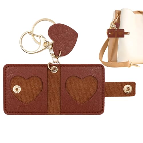 Generisch Mini-Fotoalbum Schlüsselanhänger mit Herzform