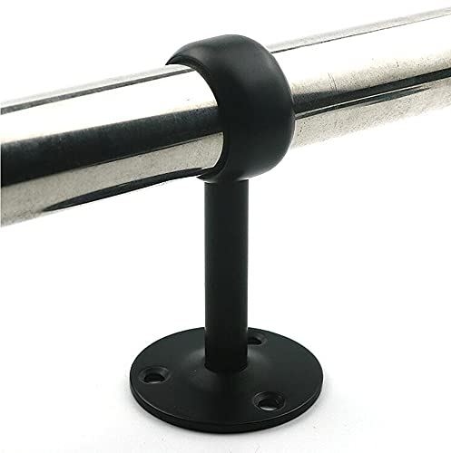 4 Stück Kleiderstangen-Halterung Aus Edelstahl – Für Rohre Ø 25 Mm, Länge 100 Mm – Mit Dehnschrauben Für Decke/Wand