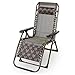 Fauteuil inclinable Pliable à gravité zéro, chaises Longues en Aluminium avec Oreiller, chaises Longues réglables pour Salon extérieur Plage Noir