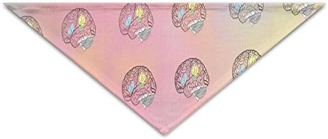 Clever Pinky Brain Baby Pet Triangle Head Scarfs Dog Scarves Puppy Triangle 18.5" X 12" X 7.5"