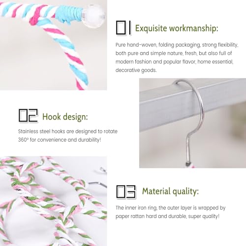 DBAILY Schalhalter Aufhänger 2 PCS Schalhalter mit 28 Löchern 360 Grad Schalhalter Gürtelhalter Organizer Gürtelhalter Gürtelbügel Haken Mehrzweck Kleiderbügel für Tücher, Krawatten, Schals, Gürtel