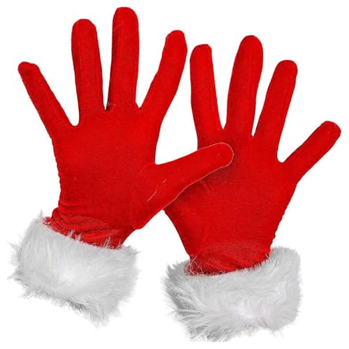 Gants De Mère Noël, Gants De Noël Rouges En Velours, Costumes De Fête De Noël, Accessoires De Noël, Pour Enfants Et Filles, Convient Pour Les Fêtes De Noël, Les Soirées À Thème, Humour Femme