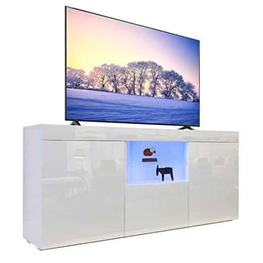 Dripex TV Schrank mit LED Beleuchtung