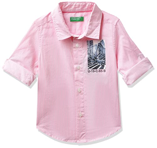 Image of United Colors of Benetton Baby-Boy's Geometric Regular Fit Shirt