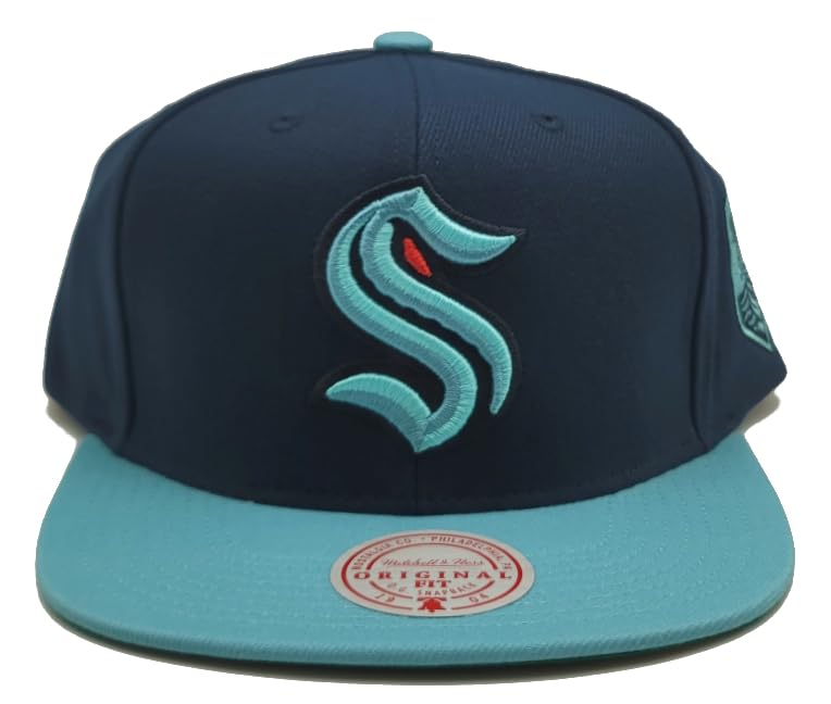 Mitchell & Ness Seattle Kraken Snapback Azul miniatura 3