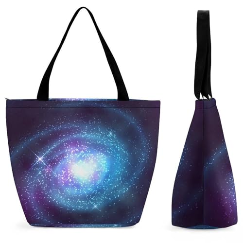 Sac à main pour femme galaxie spatiale grand format grand volume