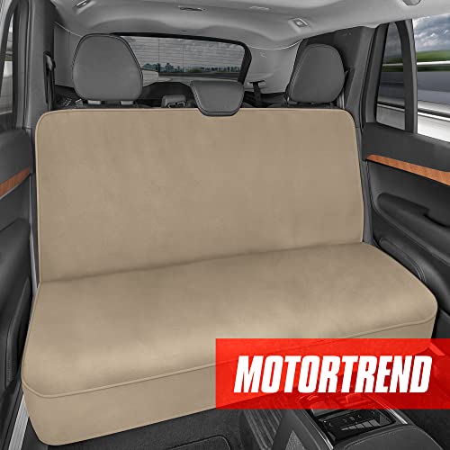 Motor Trend Aquashield Rear Bench Car Seat Cover, Waterproof Neoprene Back Seat Cover For Cars Trucks Van Suv, Ideal Car Seat Protector For Kids & Dogs, Automotive Seat Cover Car Accessories (Beige) #TOP2