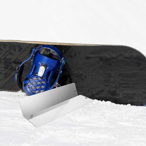Mipcase Raspador de Cera para Esquí de Acero Inoxidable 2 Piezas, Herramienta Portátil para Mantenimiento de Tablas de Snowboard, Limpiador de Cera Eficaz para Deportes de Invierno al - imagen 5
