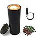 Yuanj Thermobecher Kaffee To Go, 12V Wasserkocher Auto, 400ml Tassenwärmer-elektrischer Becher mit auslaufsicherem Deckel, Edelstahl Isolierbecher für heißen Kaffee und Tee
