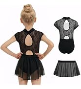 Gogokids Toddler Ballet Leotard with Shiny Skirt Combo