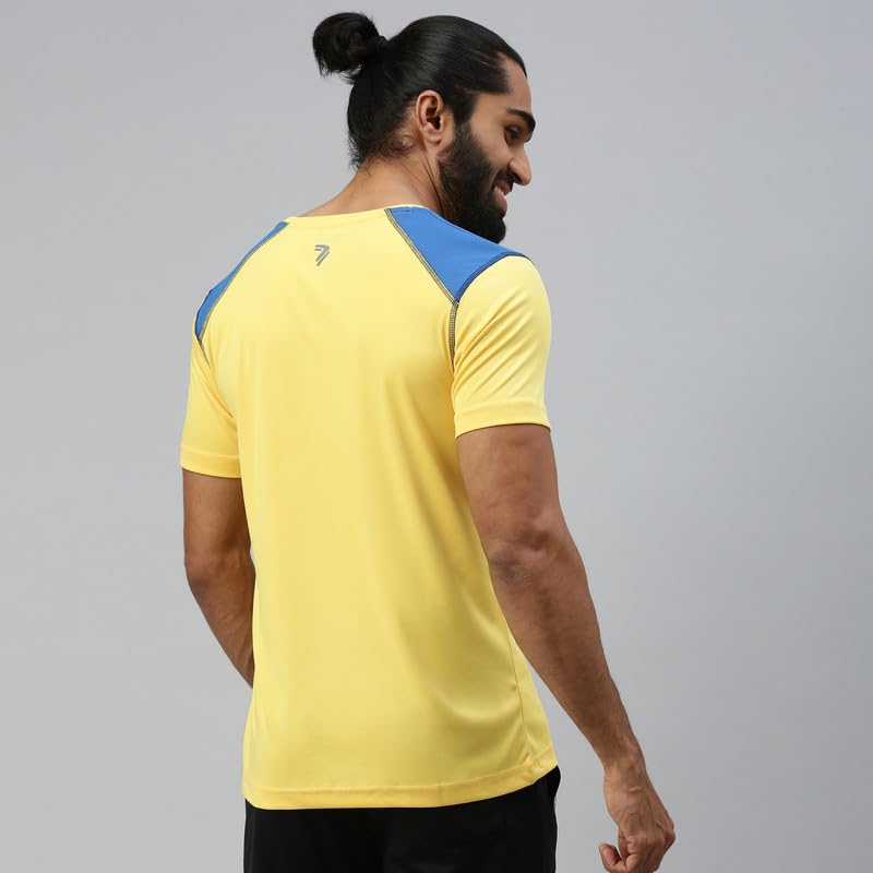 Image of sporto Men's Fast Dry Micro Fiber Solid Regular T-Shirt Half Sleeve|Charcoal