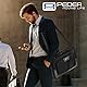PEDEA Laptoptasche Premium Notebook-Tasche bis 17,3 Zoll (43,9 cm) Umhängetasche mit Schultergurt, Grau