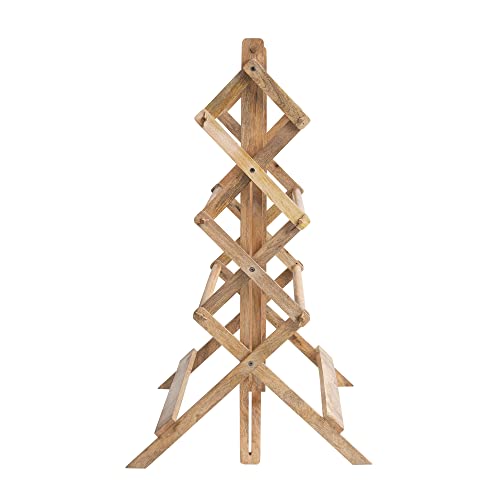 Creative Co-Op DF7019 Folding Wood, Natural Drying Rack thumb #3