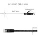Jadaol Cat 6 Ethernet Cable 15 ft, Outdoor & Indoor 10Gbps Support Cat8 Cat7 Network, Flat RJ45 Internet LAN Computer Patch Cable for Router, Modem, Switch, Gaming Consoles, Streaming Devices, Black