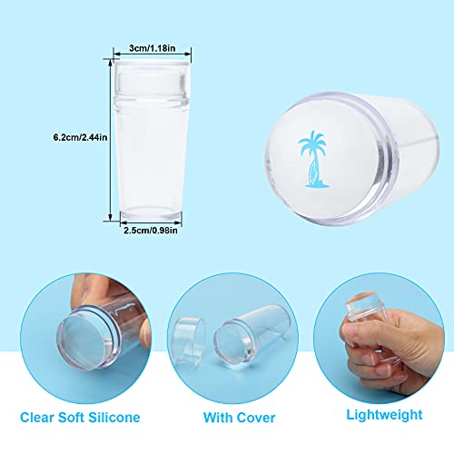 10Pcs Nail Plates Stamping Set, Ahier 8Pcs Nail Plates 1Pcs Stamper 1Pcs Scraper Nail Art Stamper Kit Nail Image Plate Manicure Stencils Tools(Pattern Random) #TOP3