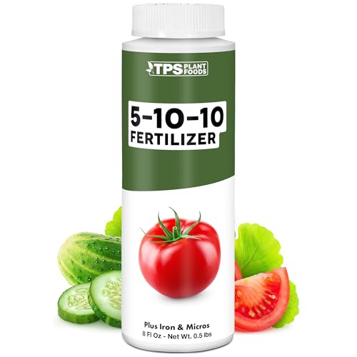 5-10-10 Fertilizer for Plants, Great for Root Vegetables, Tomatoes, and Flowers, Plant Fertilizer by TPS Plant Foods, 8oz (250ml)
