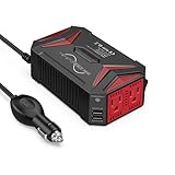 BESTEK 正弦波 インバーター シガーソケット コンセント 300W DC12VをAC100Vに変換 USB2ポート搭載 車載用インバーター カーインバーター 12V車専用 MRZ3010HU